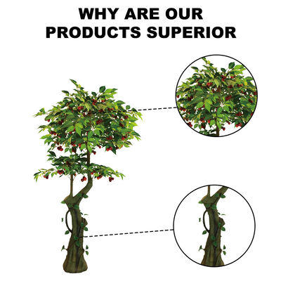 Amazon Hot Artificial Plants Landscape Cherry Tree Decoration Bonsai Plants