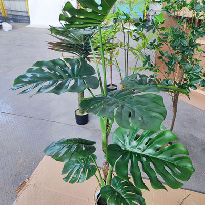 Handmade Anti Uv Artificial Monstera Tree For Bathroom Decor