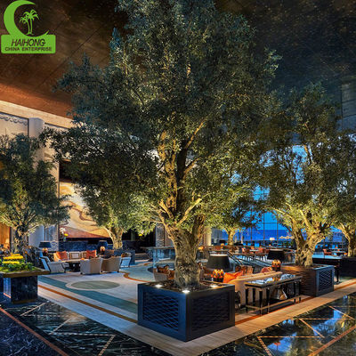 Large Artificial Tree Decorative PlantWedding Giant Faux Olive Tree For Indoor Decoration Silk Plants Luxurious Mall Decoration