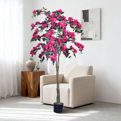 Wholesale Home Decor PVC Artificial Bougainvillea FlowerTrees  Fabric Flower for Home Decoration