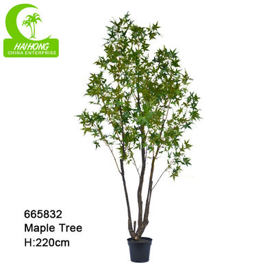 Lifelike Height 220cm Silk Trees For Indoors For Living Room