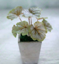 27cm Begonia Artificial Potted Floor Plants Table Office Home Decoration