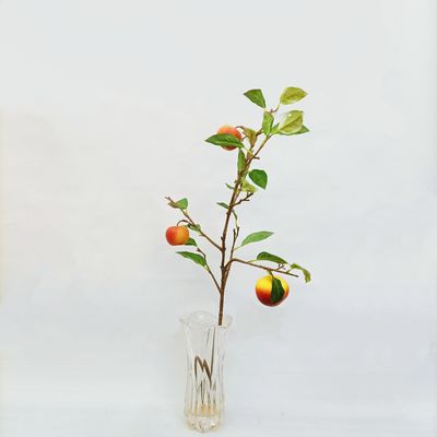 Anti UV Artificial Apple Branch Plastic Plant Outdoor Decorative