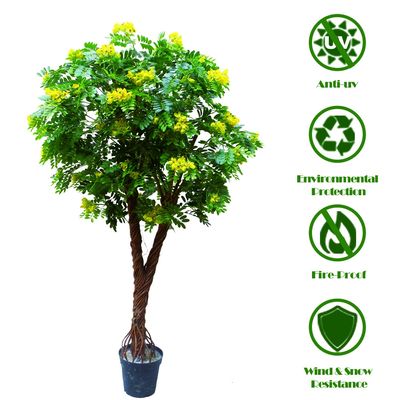 Plant Faux Artificial Scholar Tree Indoor Green Tree Fire Retardant