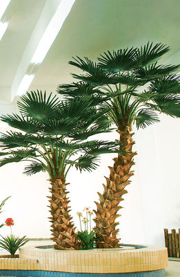 Washington Coconut Artificial Landscape Trees Hotel Restaurant Anti UV Long Lifespan 2-10 Meter