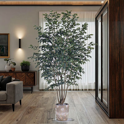 Cây si giả đa thân siêu thực tế cao 2.5m, cây đa nhân tạo để trang trí​ khách sạn, nhà ở, phòng khách