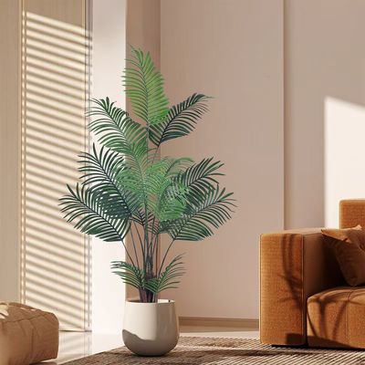 Artificial Palm Tree Plants Areca Palm Potted Plant for Outdoor Indoor Decorate Landscape