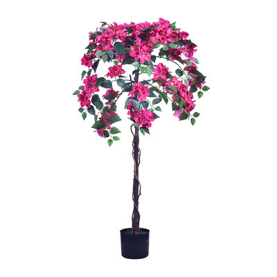 Haihong Sản phẩm mới hoa hoa Bougainvillea nhân tạo 4ft 6ft giả Bougainvillea trong nồi nhân tạo cho nhà nội thất khách sạn