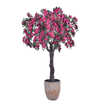 Cây nhân tạo Gần như tự nhiên Hoa nhân tạo Bougainvillea màu hồng Hoa Giáng sinh