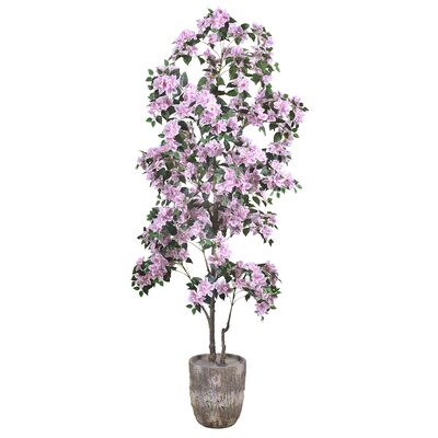 Cây Bougainvillea nhân tạo với hoa trong nồi nhựa cho hiên trước Nhà Văn phòng Trang trí bữa tiệc vườn
