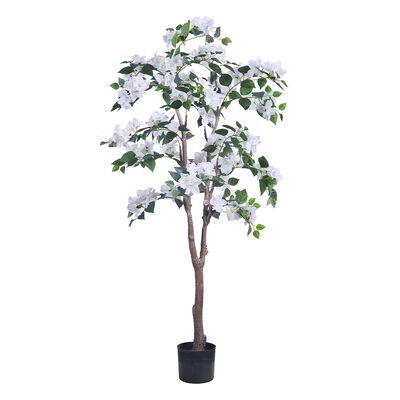 Trung Quốc Nhà sản xuất cây Bougainvillea Cây nhân tạo với hoa trắng cho trang trí nhà cửa hàng