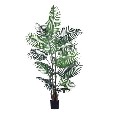 Nhập xưởng 180cm cây cọ nhân tạo trong nhà - J Style Areca Palm. Những cây cọ nhân tạo cao cho phòng khách. Haihong Factory Direct. Những cây cọ giả