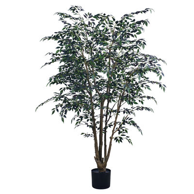 Cây Ficus nhân tạo mini giống như cuộc sống - thân cây nghệ thuật ở 7.5FT/9.2FT, bảo trì thấp cho thiết kế nội thất spa sang trọng & nhà hàng