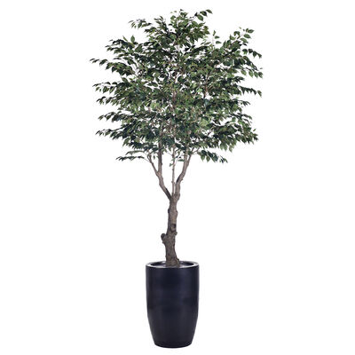 Cây giả lớn 280 cm 250cm chống tia cực tím, cây cảnh bàng bonsai lớn bằng nhựa, đồ dùng làm vườn cho sân vườn nhà
