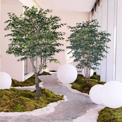 Large 280 cm 250cm Anti-Ultraviolet Large Fake Plants Banyan Tree Bonsai Plant Plastic Garden Supplies for Home Garden