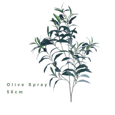 High Quality Wholesale Silk Greenery Olive Tree Branches Decor Olive Faux Olive Spray For Home Party